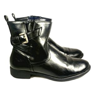Wear Ever Roxy Black Leather Moto Boots. Women's Size 9